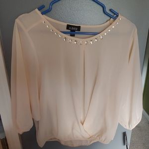 A. Byer Sheer Embellished Top